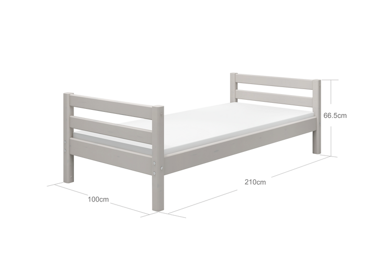 Flexa. Classic bed - 210cm - Grey washed