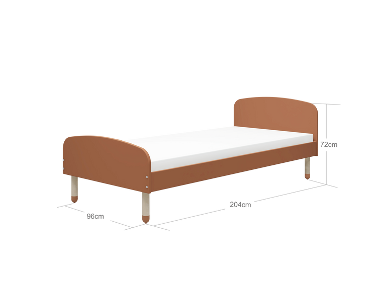 Flexa. Single bed Dots - 204cm - Blush