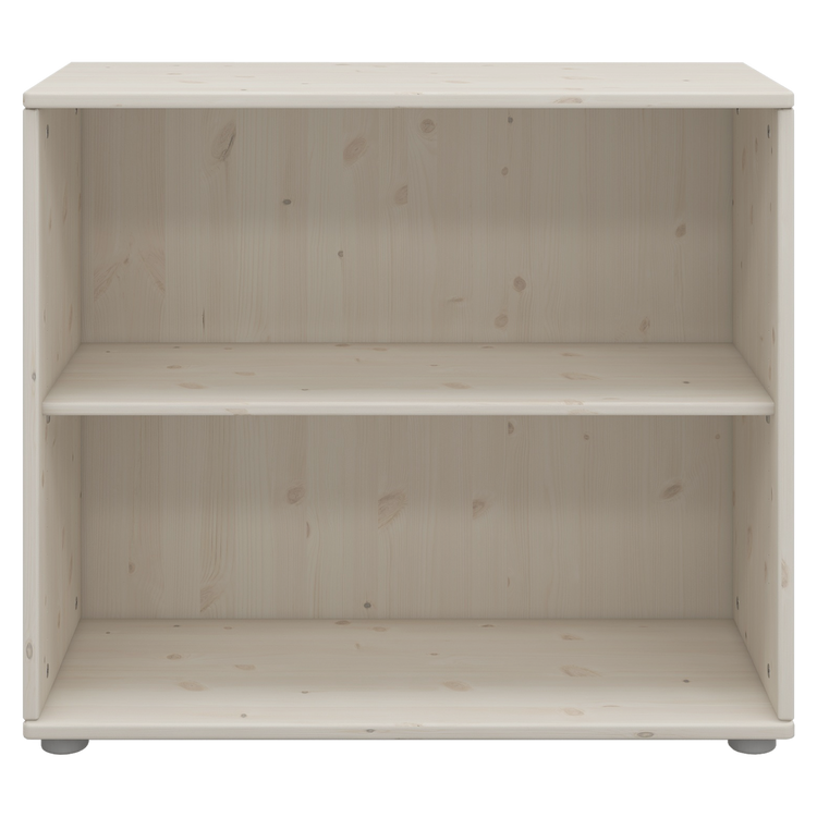 Flexa. Classic bookcase with 1 shelf - White washed