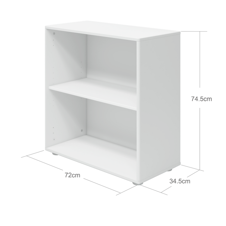 Flexa. Βιβλιοθήκη με ένα ράφι Roomie - Λευκό