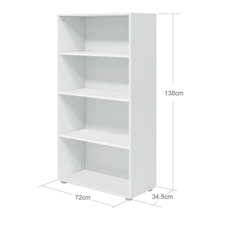 Flexa. Roomie midi bookcase - White