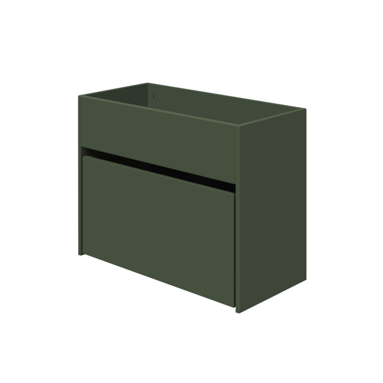 Flexa. Mini organizer με κουτί παιχνιδιών Roomie - Σκούρο πράσινο