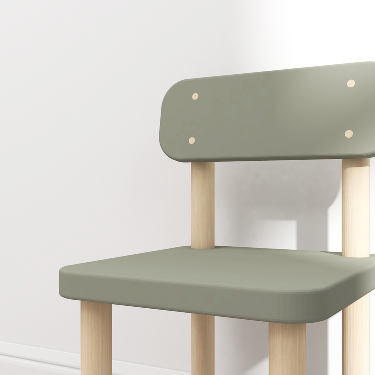 Flexa. Dots chair with backrest - Light green