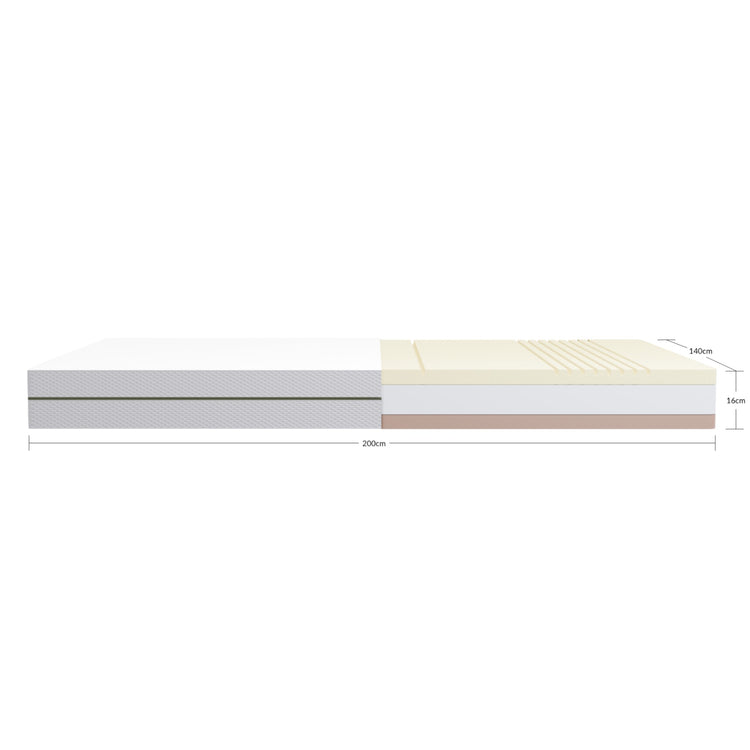 Flexa. Reversible latex mattress with cotton cover 200x140