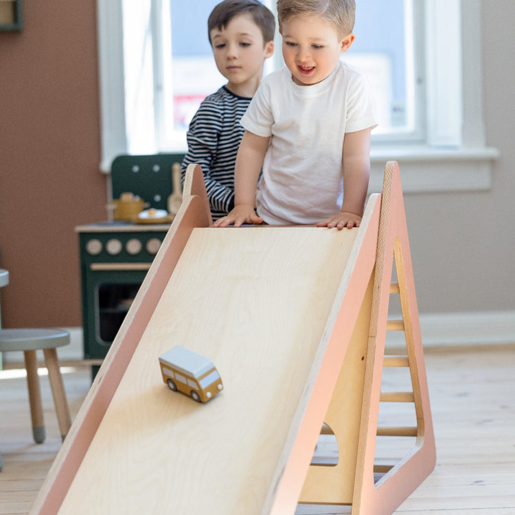 Flexa. Play Tower with Slide Midi - Blush/Natural