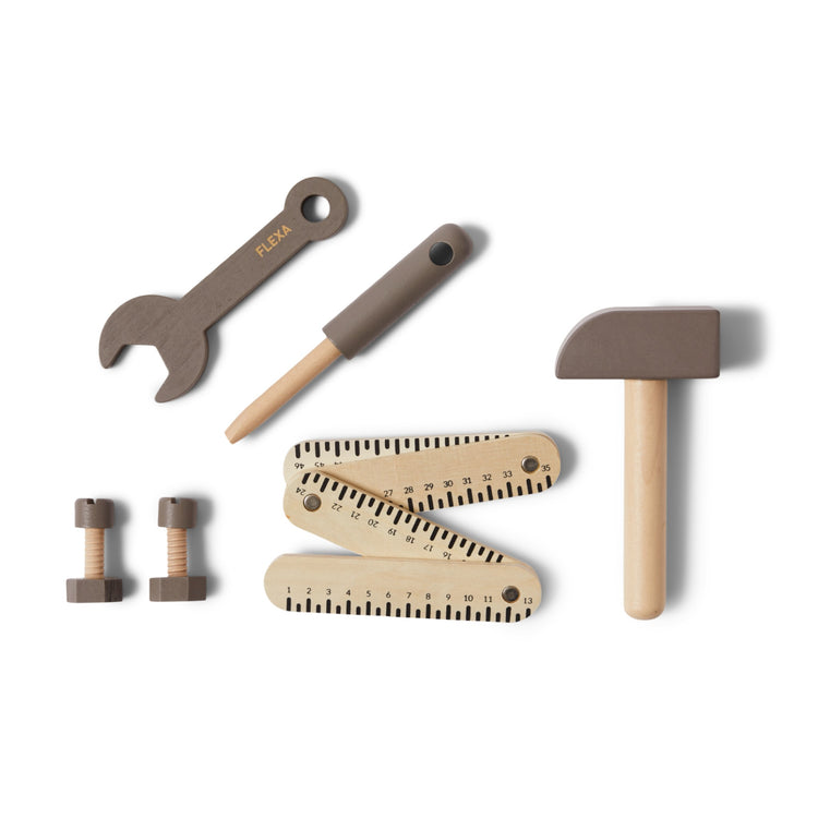 FLEXA. Toolset Brown/Natural