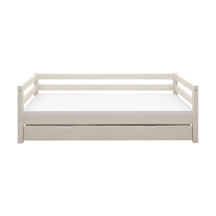 Flexa. Classic daybed with guest bed - 210cm - White washed