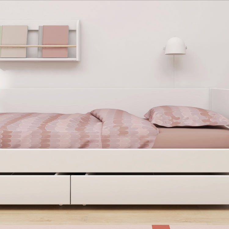 Flexa. Κρεβάτι White με συρτάρια - 210εκ - Λευκό