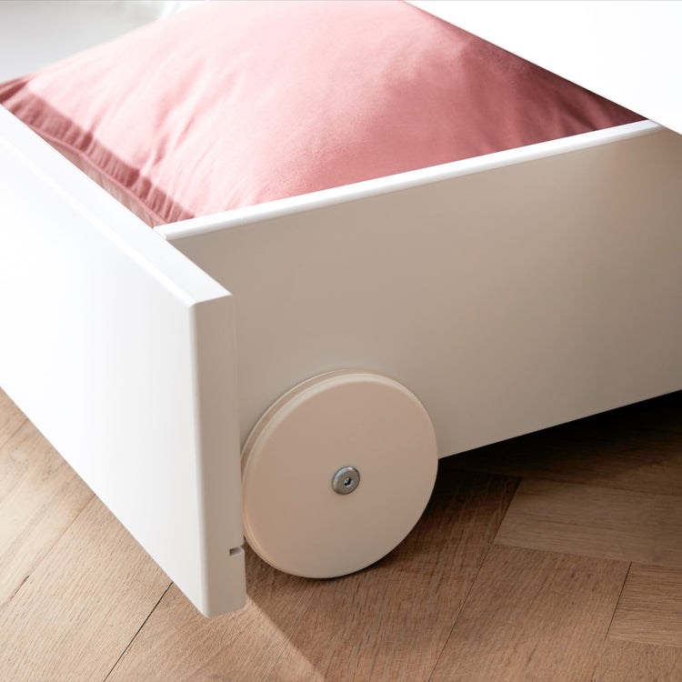 Flexa. White daybed with drawers - 210cm - White / Oak