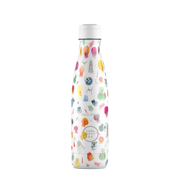 COOL BOTTLES. Ανοξείδωτο μπουκάλι Crazy Skulls 500ml