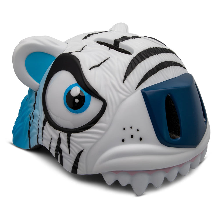 CRAZY SAFETY. Tiger Bicycle Helmet - White