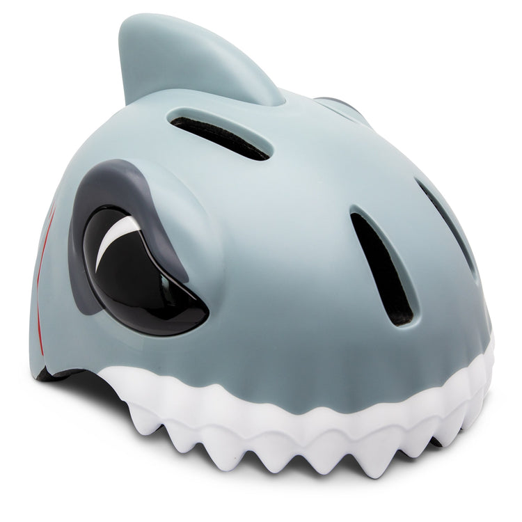 CRAZY SAFETY. Shark Bicycle Helmet - Grey