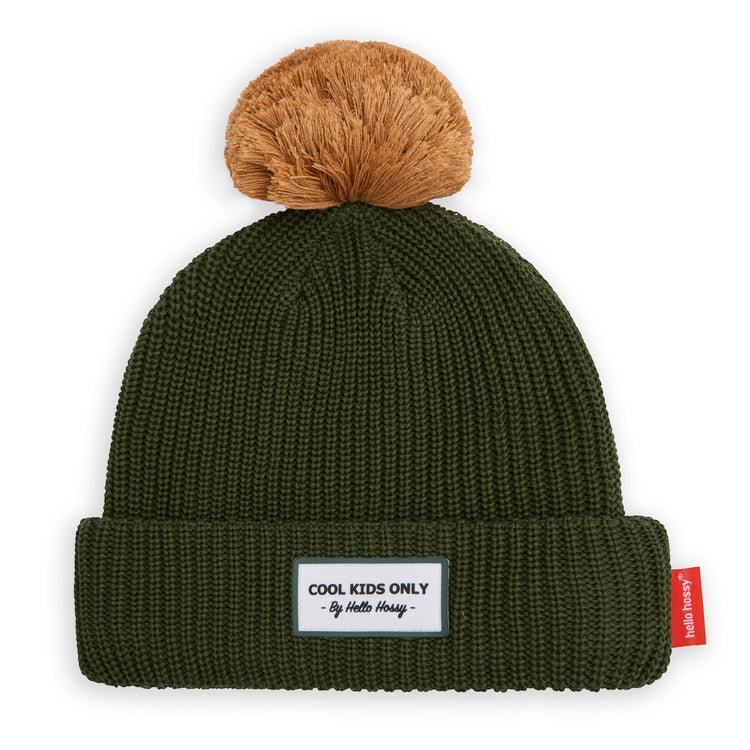 HELLO HOSSY. Color Block Forest beanie