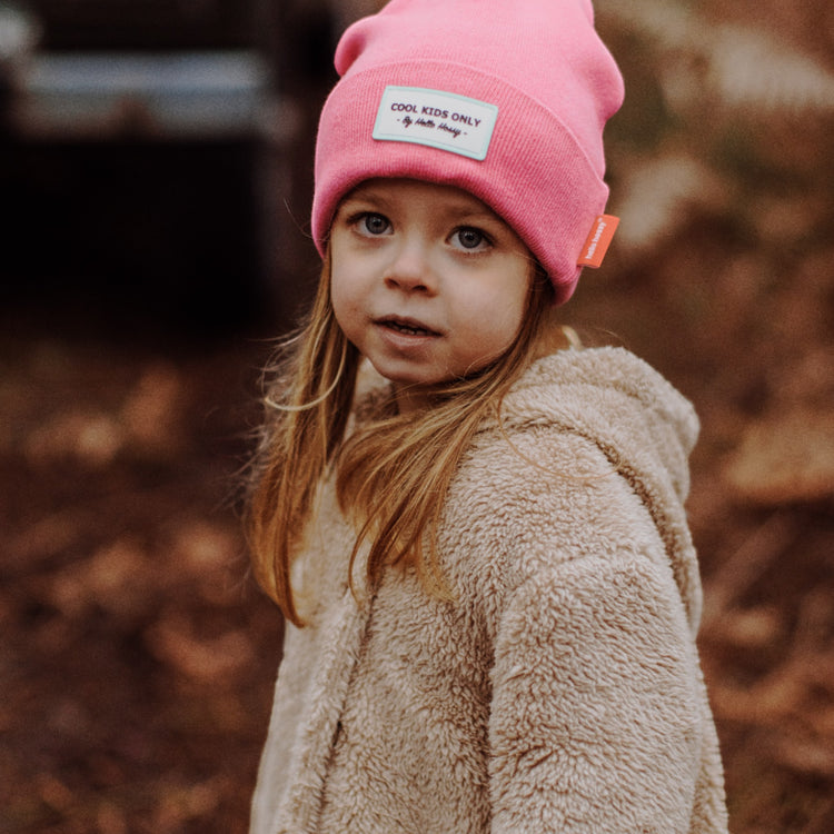 HELLO HOSSY. Urban Fuchsia beanie - 9-18 months