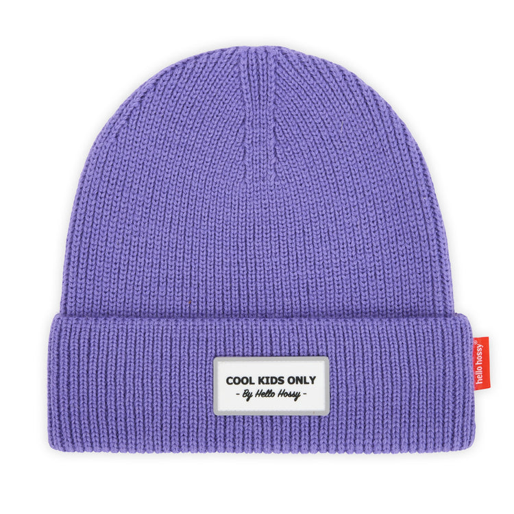 HELLO HOSSY. Pop Purple beanie - 9-18 months