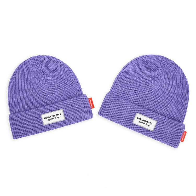 HELLO HOSSY. Pop Purple beanie - 9-18 months