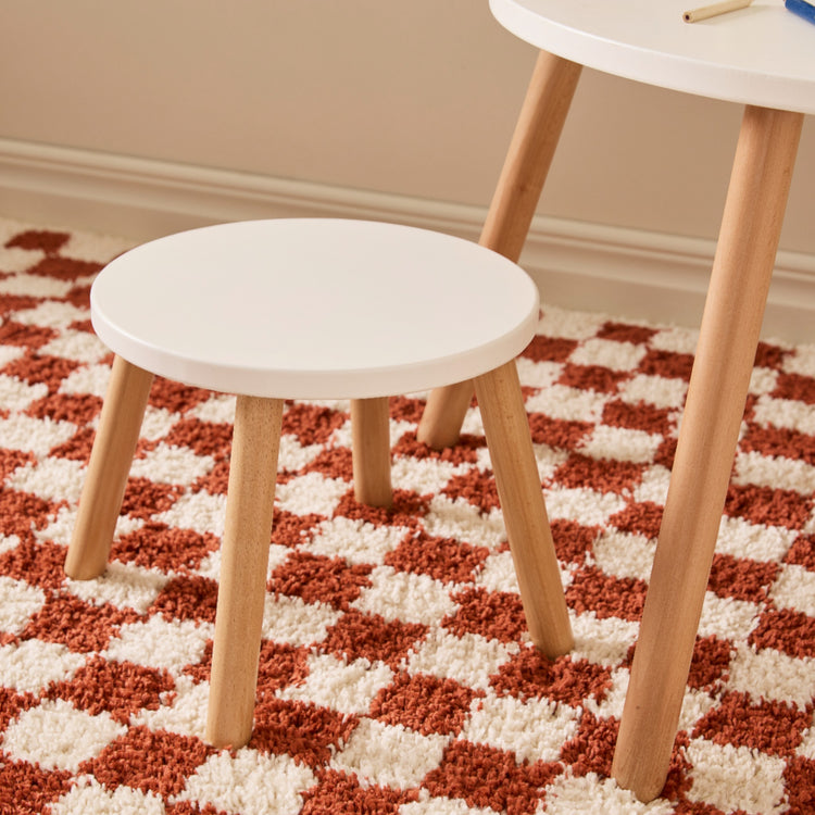 KIDS CONCEPT. Stool and table set White