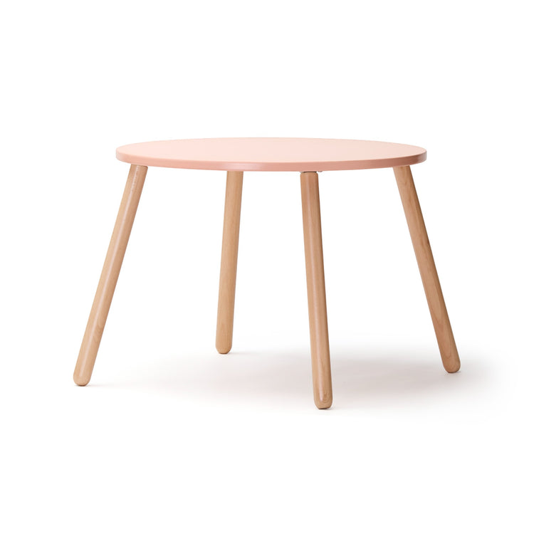 KIDS CONCEPT. Stool and table set appricot