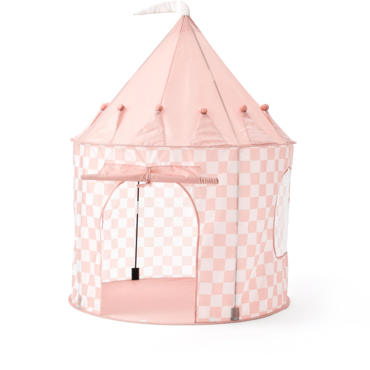 KIDS CONCEPT. Play tent check apricot STAR