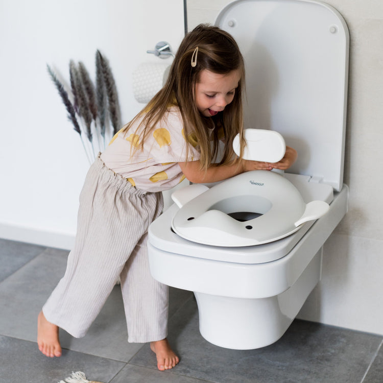 KINDSGUT. Toilet Seat Whale Light Gray