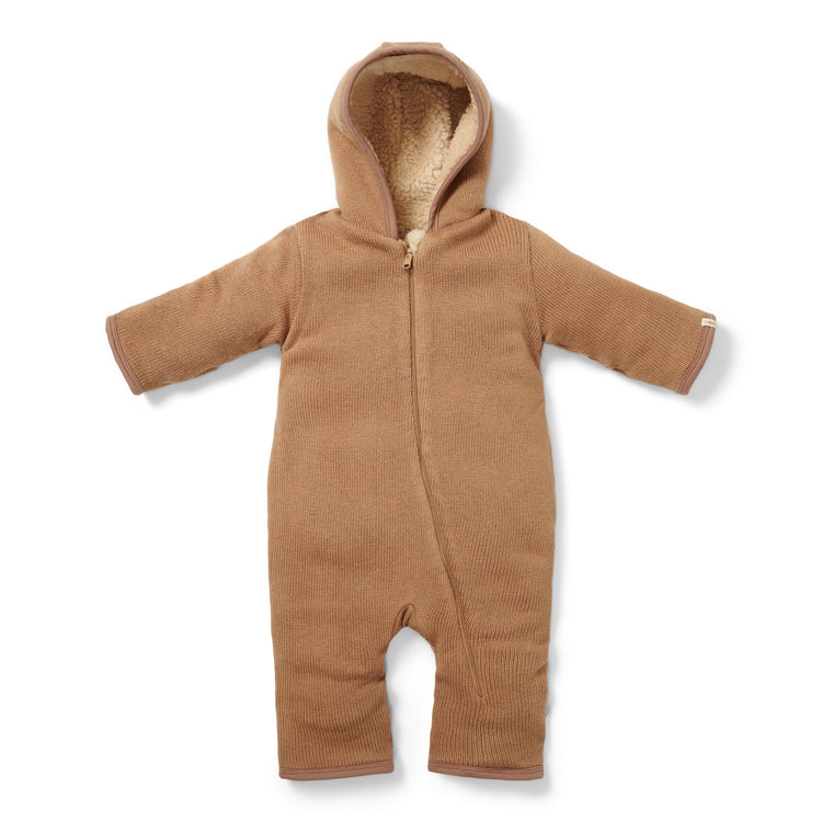 LITTLE DUTCH. Knitted one-piece suit Brown