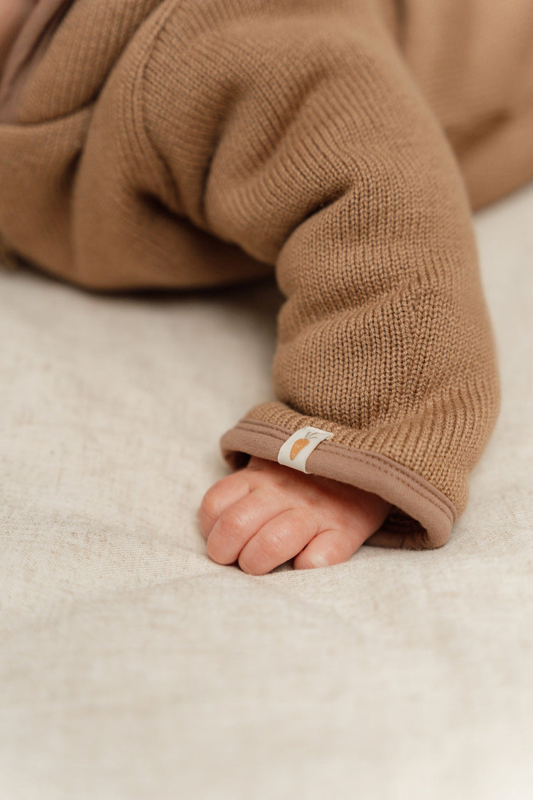 LITTLE DUTCH. Knitted one-piece suit Brown