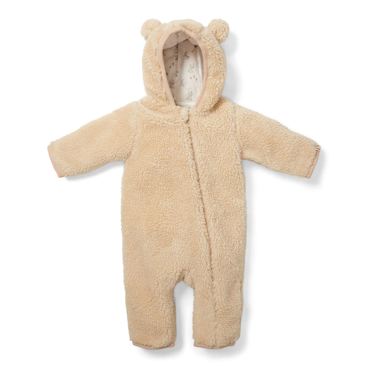 LITTLE DUTCH. Teddy one-piece suit Baby Bunny Sand