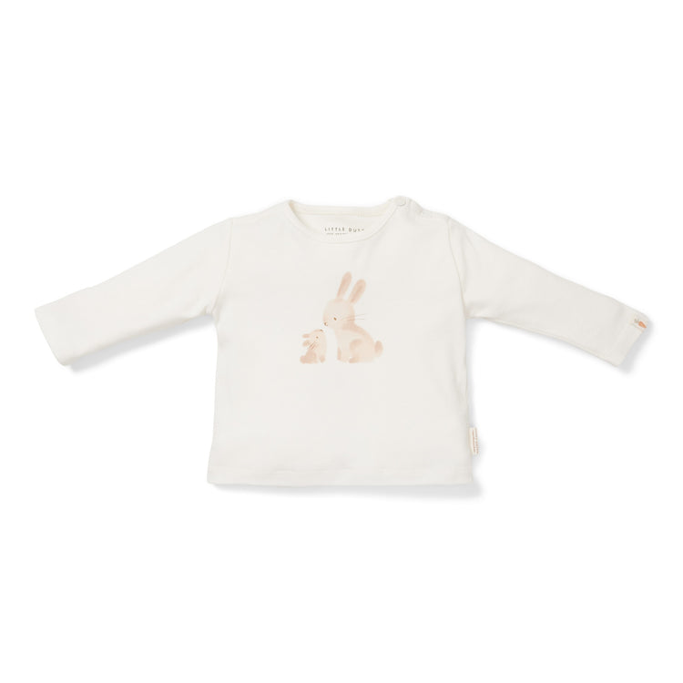 LITTLE DUTCH. T-shirt long sleeves Baby Bunny White