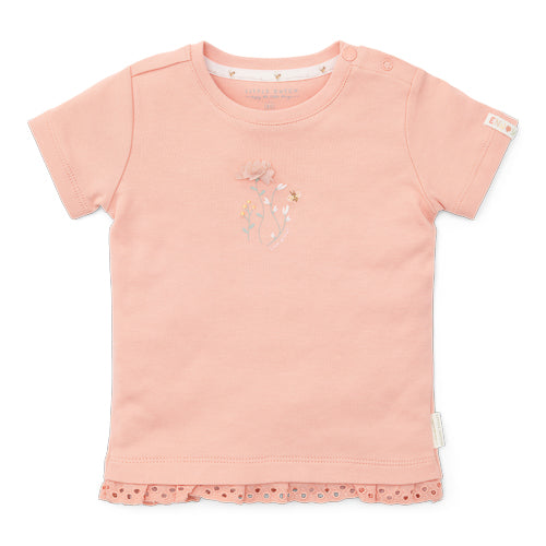 LITTLE DUTCH. T-shirt short sleeves Flower Pink