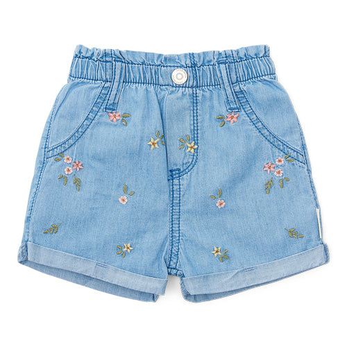 LITTLE DUTCH. Short Denim embroidered