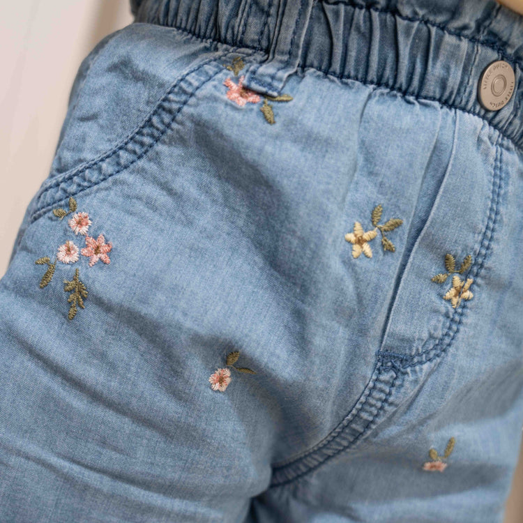 LITTLE DUTCH. Short Denim embroidered