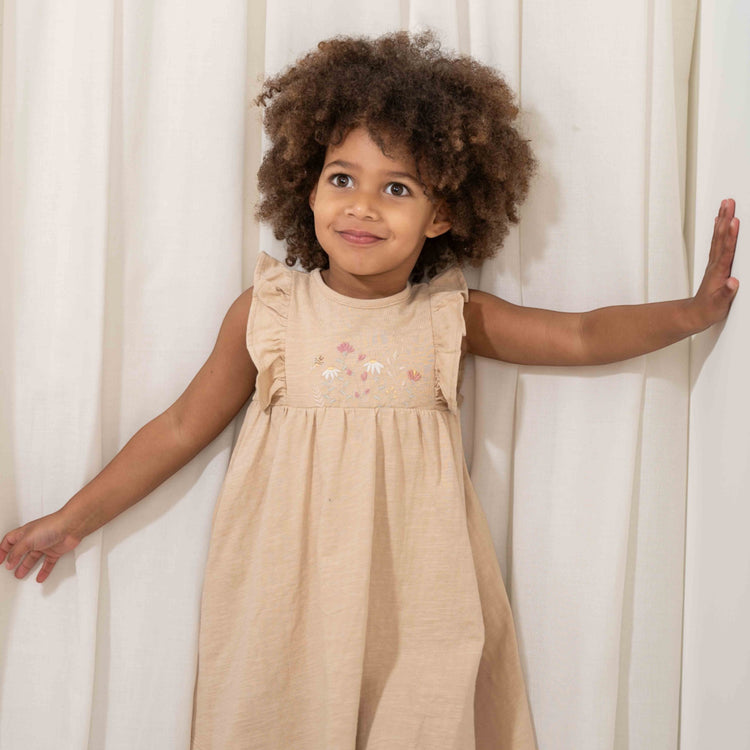 LITTLE DUTCH. Dress sleeveless Beige