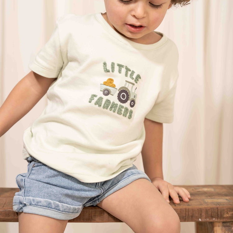 LITTLE DUTCH. T-shirt short sleeves Farm Green - 74