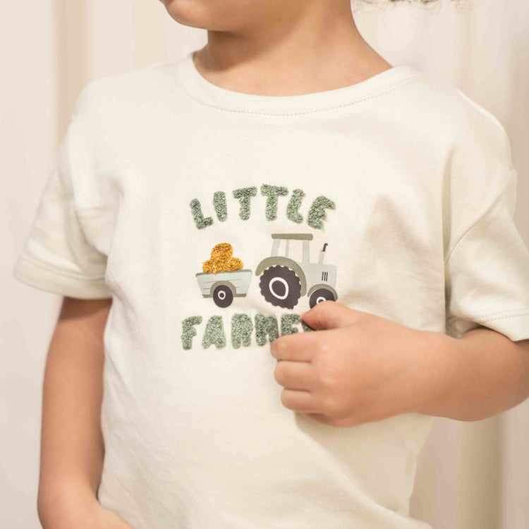 LITTLE DUTCH. T-shirt short sleeves Farm Green - 80