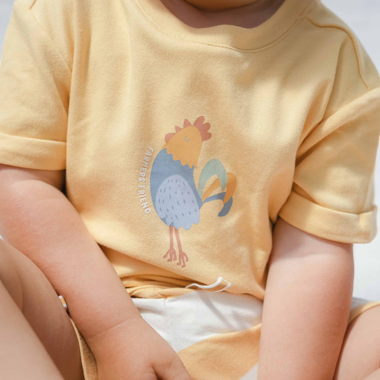 LITTLE DUTCH. T-shirt short sleeves Sunny Yellow - 80