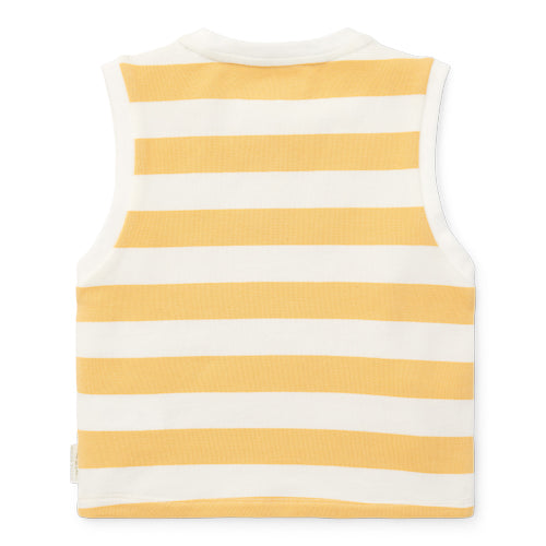 LITTLE DUTCH. Singlet Sunny Yellow Stripes - 74