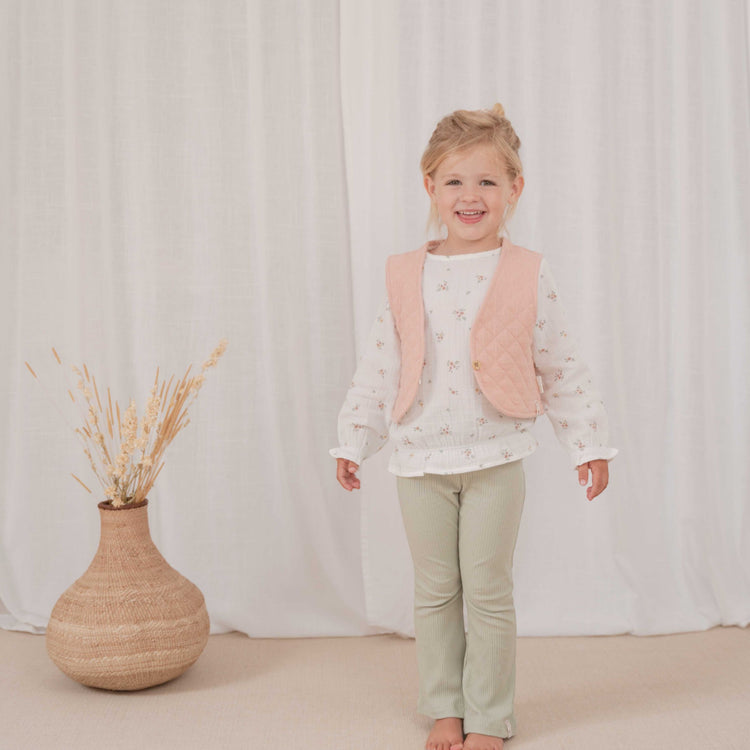 LITTLE DUTCH. Blouse long sleeve muslin White Meadows - 98