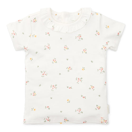 LITTLE DUTCH. T-shirt short sleeves White Meadows - 80