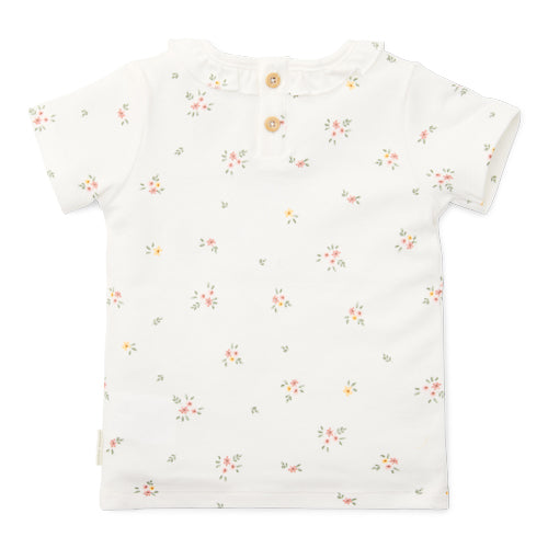 LITTLE DUTCH. T-shirt short sleeves White Meadows - 80