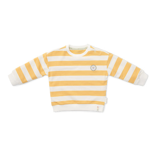 LITTLE DUTCH. Sweater Sunny Yellow Stripes - 74