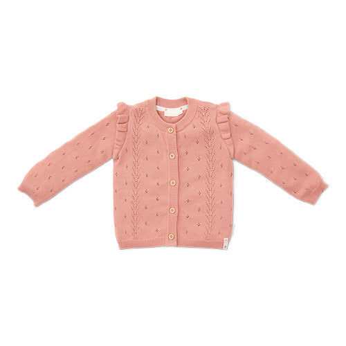 LITTLE DUTCH. Knitted cardigan Rose Pink - 74