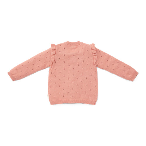 LITTLE DUTCH. Knitted cardigan Rose Pink - 80