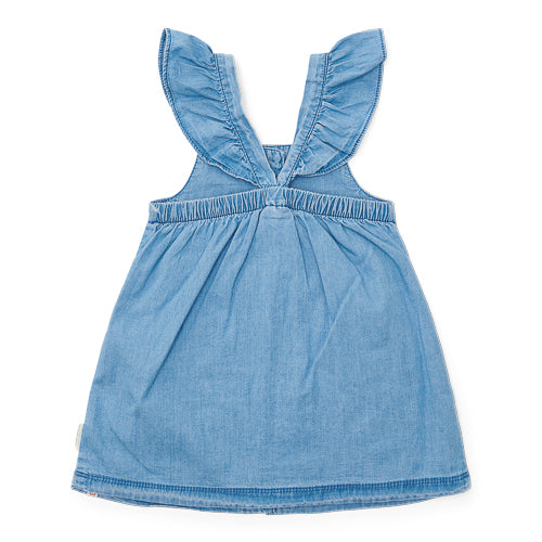 LITTLE DUTCH. Dress sleeveless Denim - 74