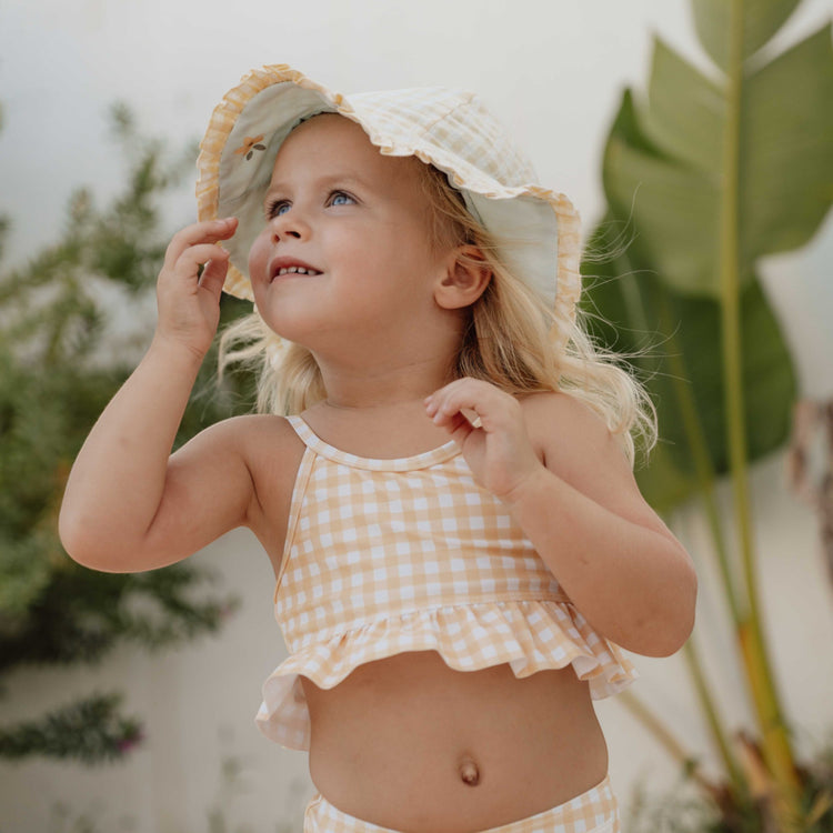 LITTLE DUTCH. Flounce bikini set Sunshine Checks