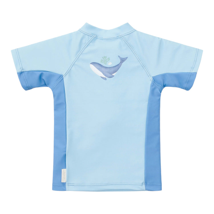 LITTLE DUTCH. Swim T-shirt short sleeves Blue Whale - 98/104