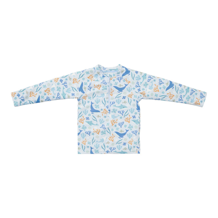 LITTLE DUTCH. Swim T-shirt long sleeves Ocean Dreams Blue - 86/92