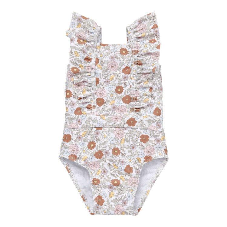 LITTLE DUTCH. Bathsuit volants Vintage Little Flowers New - 98/104