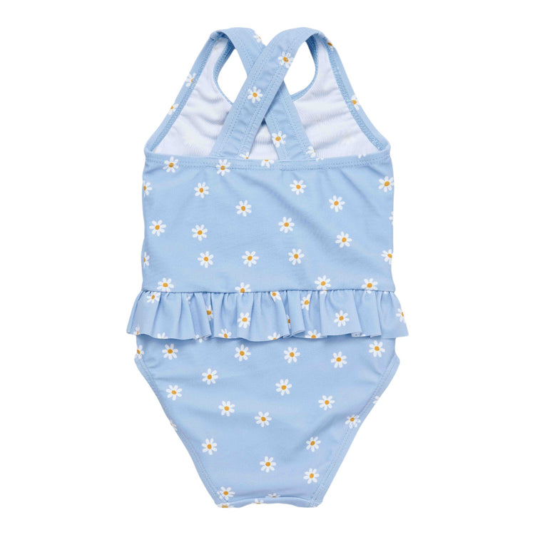 LITTLE DUTCH. Bathsuit volants Daisies Blue New - 62/68