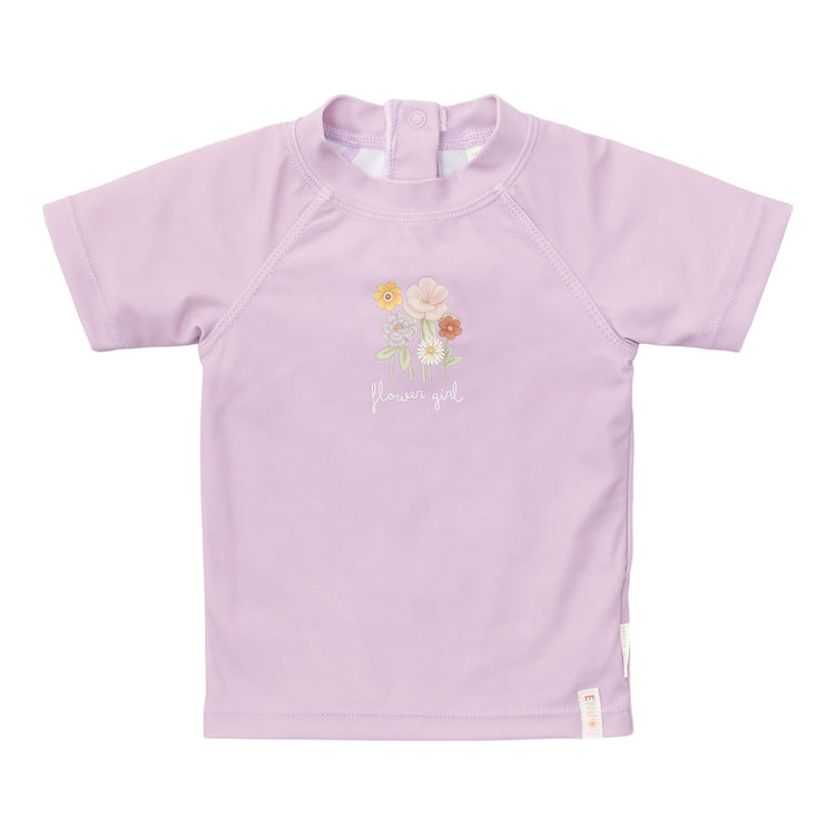 LITTLE DUTCH. Swim T-shirt short sleeves Mauve - 74/80