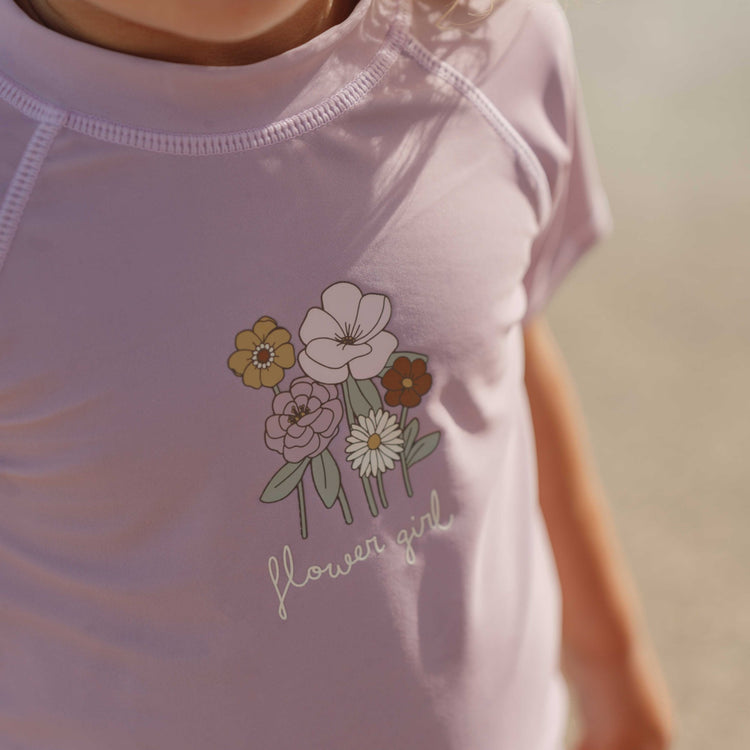 LITTLE DUTCH. Swim T-shirt short sleeves Mauve - 86/92